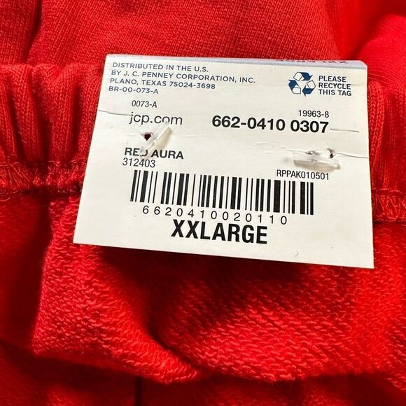 NWT Arizona Jean Co Plus Size Red Pull On Athletic Casual Joggers - Size XXL - Picture 5 of 8